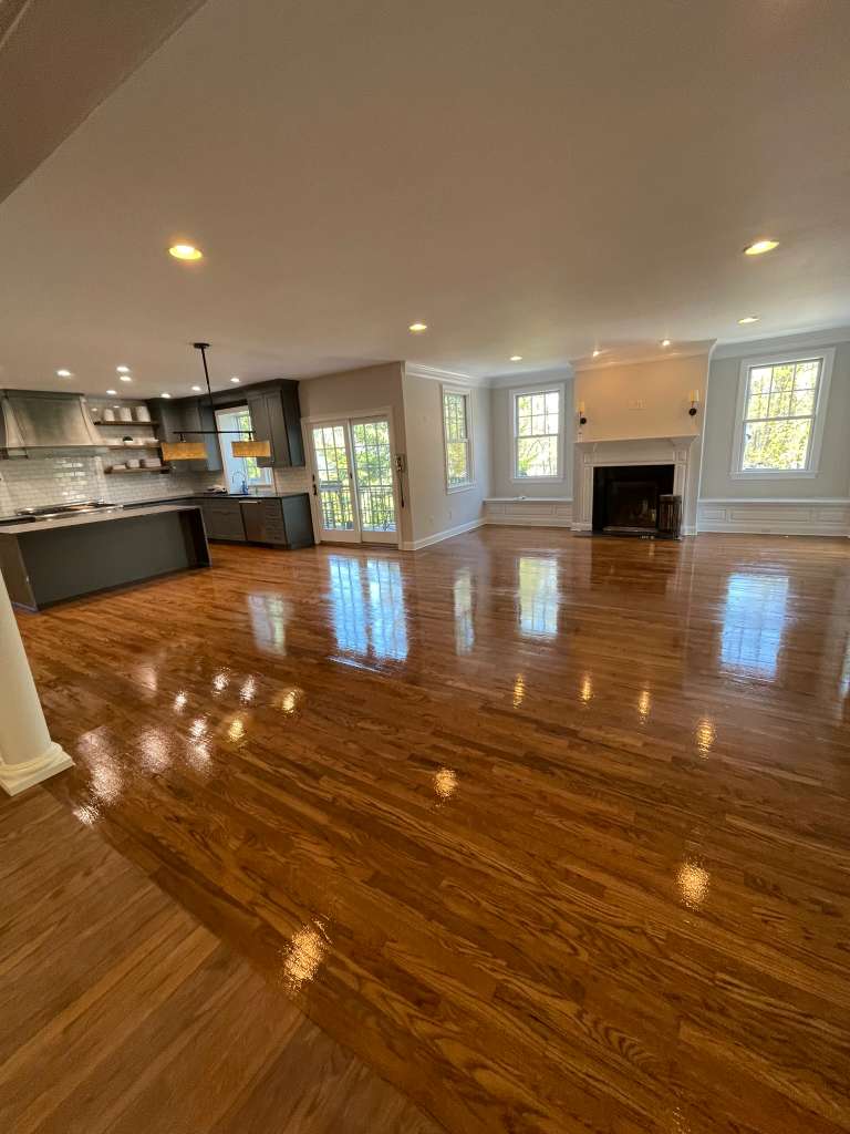 New hardwood floor installation in a New Jersey home