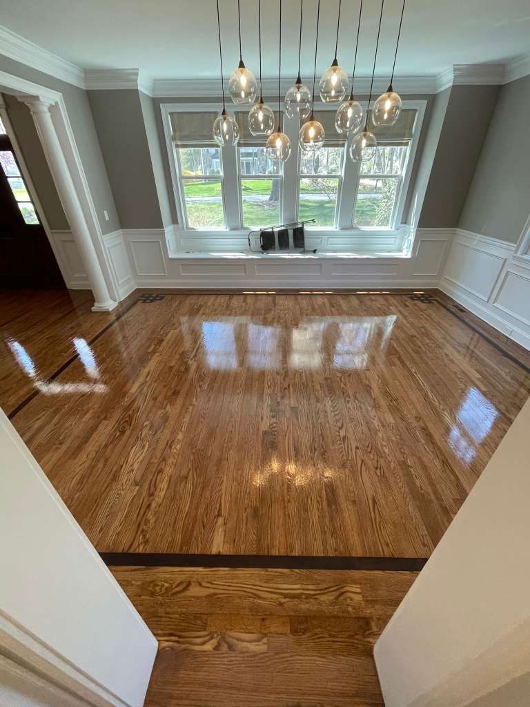 Hardwood floor refinishing before and after in New Jersey